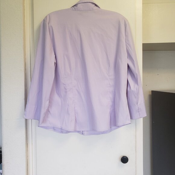 Fred David Stretch Light Purple Top Size XL - Picture 2 of 6